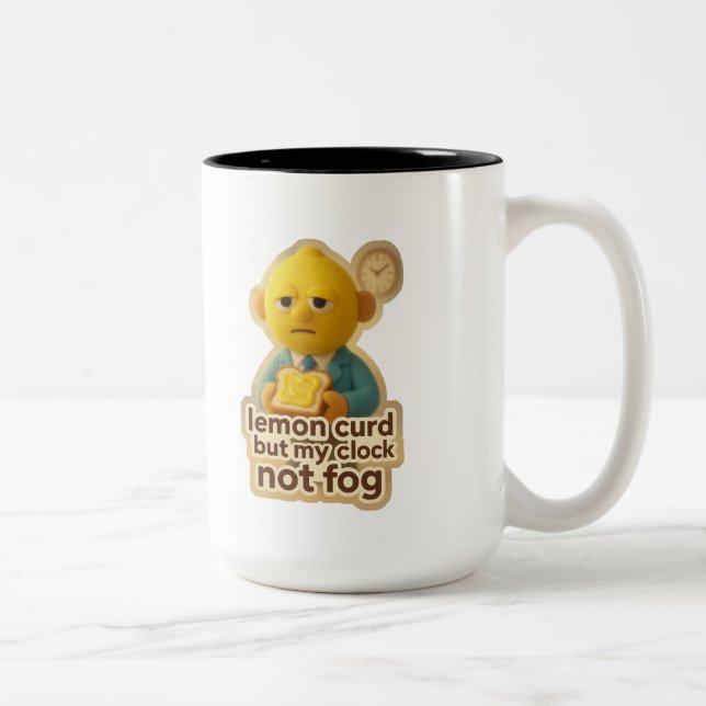 Tasse 2 Couleurs Confit de citron mais mon horloge n'est pas brouil (Droit)