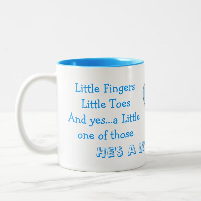 Tasse 2 Couleurs Congrats sur le nouveau bébé (Gauche)