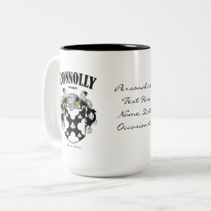 Tasse 2 Couleurs Conolly Famille Crest, Traduction & Signification
