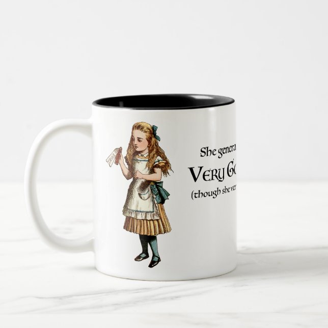 Tasse 2 Couleurs Conseil d'Alice au pays des merveilles (Gauche)