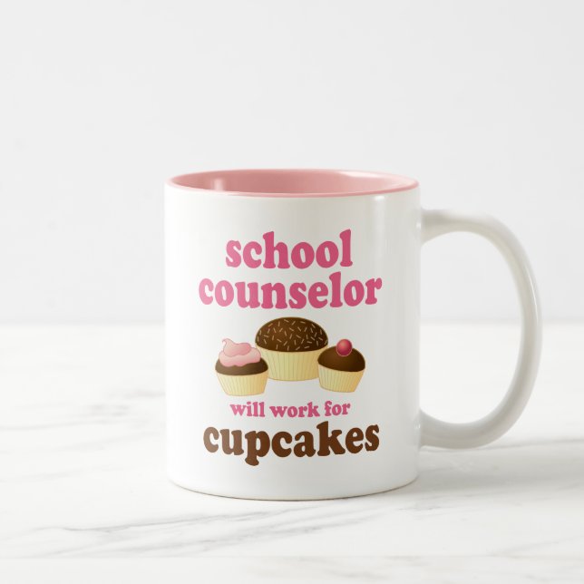 Tasse 2 Couleurs Conseiller drôle d'école (Droit)