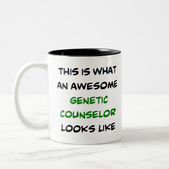 Tasse 2 Couleurs conseiller génétique, génial (Gauche)