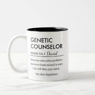 Tasse 2 Couleurs Conseiller Génétique Personnalisé