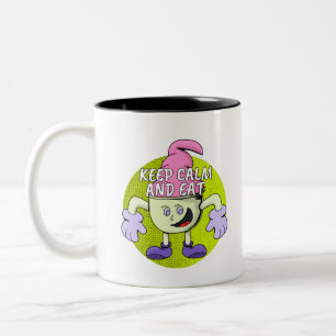 Tasse 2 Couleurs Conserver le calme et manger