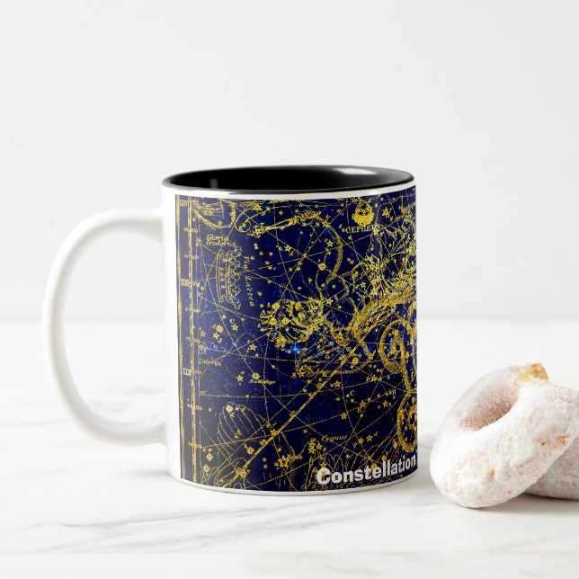 Tasse 2 Couleurs Constellation du Dragon (Avec donut)