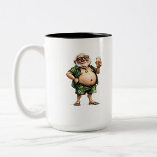 Tasse 2 Couleurs Construit sur un T-shirt de dessin animé vintage d