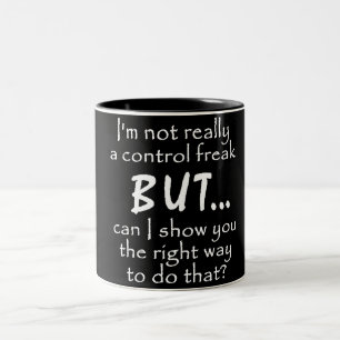 TASSE 2 COULEURS CONTRÔLE DES INSULTES FUNNY CITATIONS FREAK COMMEN