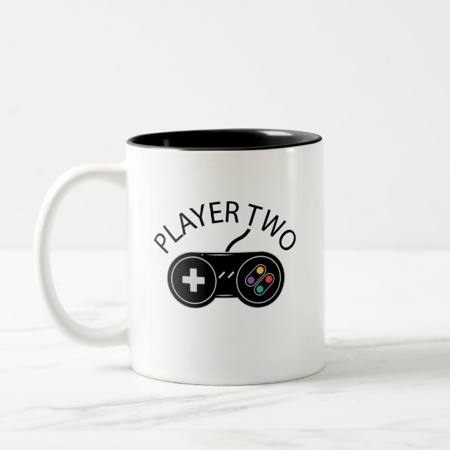 Tasse 2 Couleurs Contrôleur de jeu Retro Player Two (Gauche)