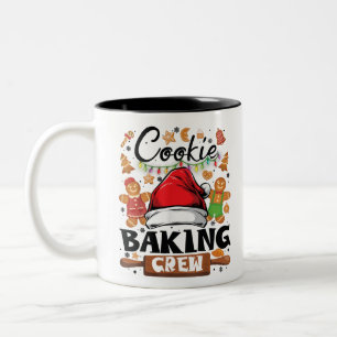 Tasse 2 Couleurs Cookie Baking Crew Chemise de Noël Famille Gingerb