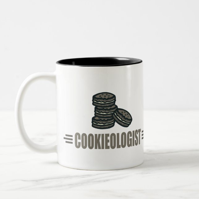 Tasse 2 Couleurs Cookies amusants (Gauche)