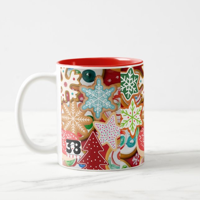 Tasse 2 Couleurs Cookies de Noël (Gauche)