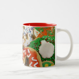 Tasse 2 Couleurs Cookies de Noël II Cuisson festive colorée