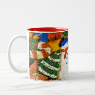 Tasse 2 Couleurs Cookies de Noël III Cuisson festive colorée