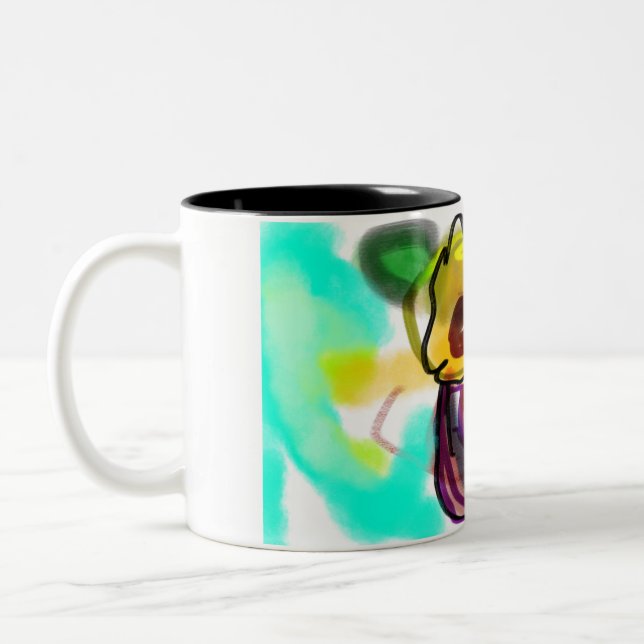 Tasse 2 Couleurs Cool d'art Sunflower (Gauche)