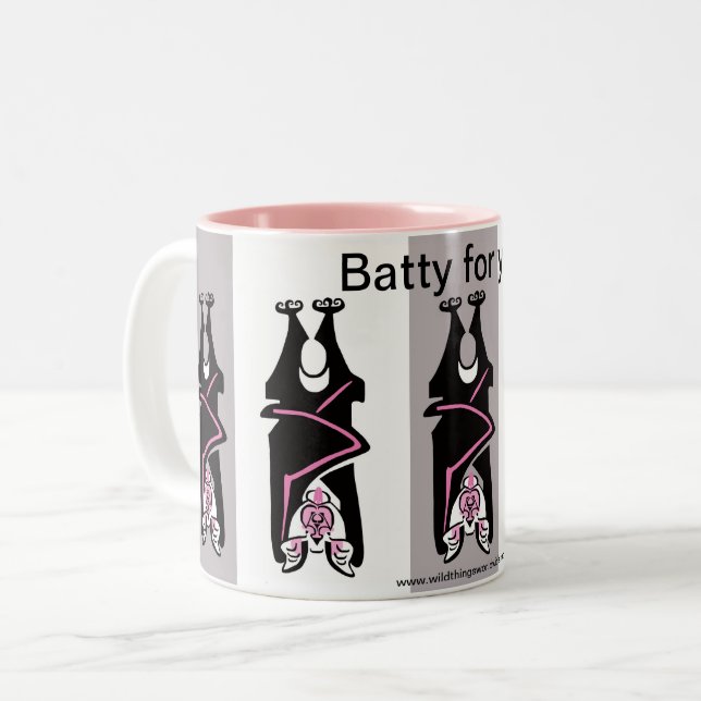 Tasse 2 Couleurs Cool - Graphique - BATTY pour vous - (Devant gauche)
