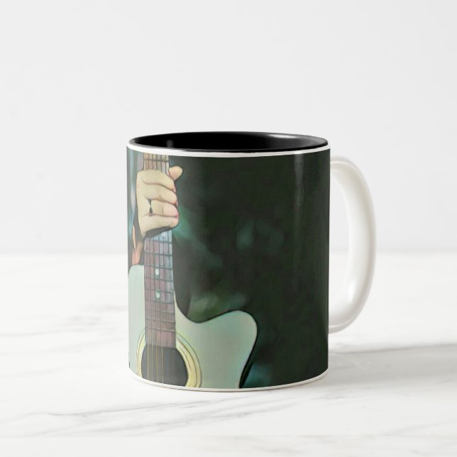 Tasse 2 Couleurs Cool guitarist gifts (Devant droit)