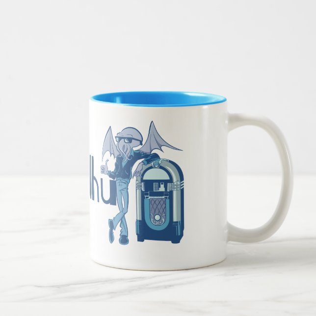 Tasse 2 Couleurs Coolthulhu (Cthulhu frais) (Droit)