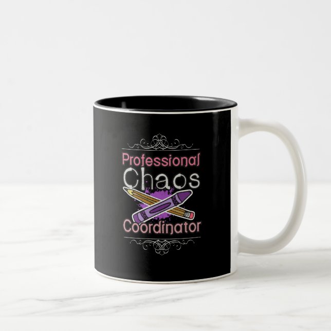 Tasse 2 Couleurs Coordonnateur professionnel de chaos de professeur (Droit)