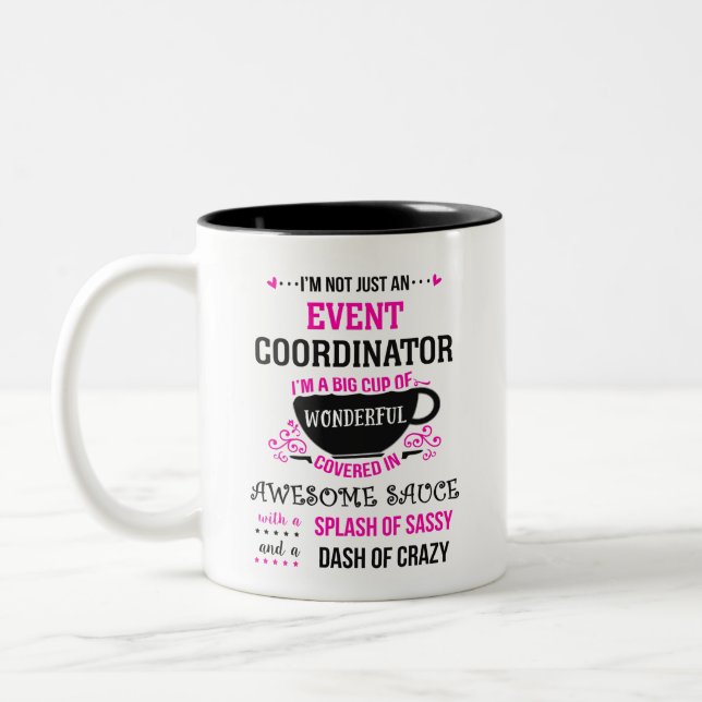 Tasse 2 Couleurs Coordonnatrice de l'événement Merveilleux Sassy (Gauche)