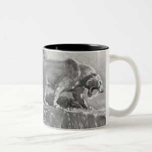 Tasse 2 Couleurs Copie d'antiquité de tigre de dent de sabre