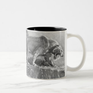 Tasse 2 Couleurs Copie d'antiquité de tigre de dent de sabre