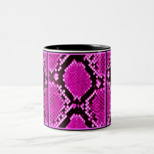 TASSE 2 COULEURS COPIE DE SERPENT DE ROSES INDIEN DE PYTHON