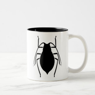 Tasse 2 Couleurs Copie noire d'insecte d'aphis