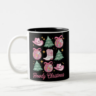Tasse 2 Couleurs Coquette de Noël occidentale Howd Bottes Girly Cha