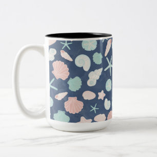 Tasse 2 Couleurs Coquillages Côtiers Plage & Design Océan