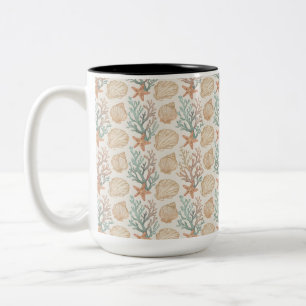 Tasse 2 Couleurs Coquillages et Corail
