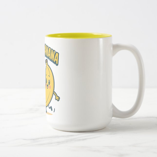 TASSE 2 COULEURS COQUINE POULE BANANE ! (Droit)