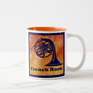 Tasse 2 Couleurs Cor de harmonie sur l'orange