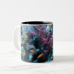 Tasse 2 Couleurs Corail rose sous l'eau