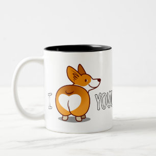 Tasse 2 Couleurs Corgi - Je vous aime