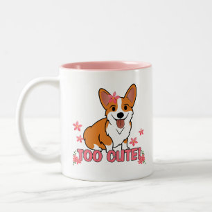 Tasse 2 Couleurs Corgi trop mignon