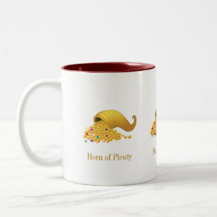 Tasse 2 Couleurs Corne d'or de Thanksgiving