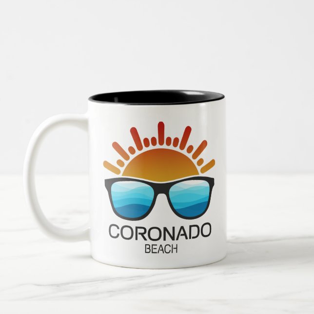 Tasse 2 Couleurs Coronado Beach California Sunglasses (Gauche)