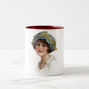 Tasse 2 Couleurs Coronet vintage Lady Avec Musique De Dentelle