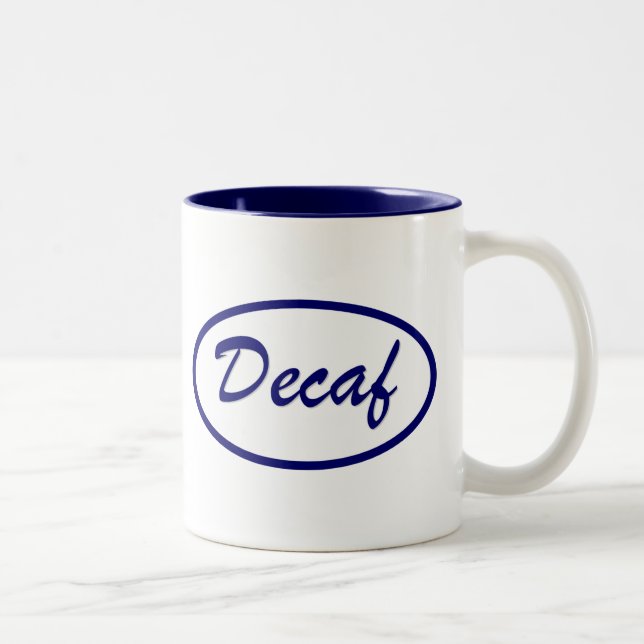 Tasse 2 Couleurs Correction nommée de Decaf décaféinée (Droit)