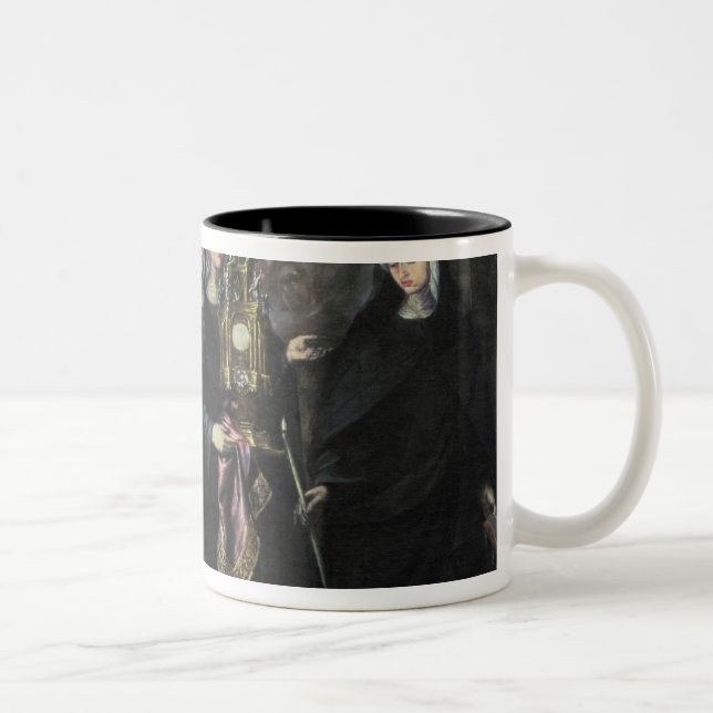 Tasse 2 Couleurs Cortège de St Clare avec l'eucharistie (Droit)