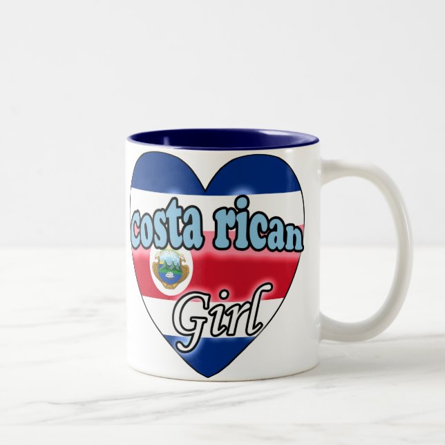Tasse 2 Couleurs Costaricaine (Droit)