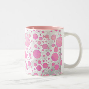 Tasse 2 Couleurs Coton Bonbon Pink Polka Dot