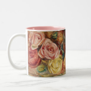 Tasse 2 Couleurs Cottagecore Renoir Paysage Floral Art Vintage