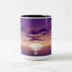 Tasse 2 Couleurs Coucher de soleil sur la mer