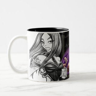 Tasse 2 Couleurs Couleur et croquis de pelle