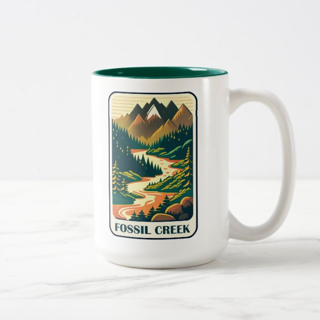 Tasse 2 Couleurs Couleurs de Fossil Creek Arizona (Droit)