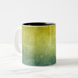 Tasse 2 Couleurs Couleurs de Grunge - Jaune & Bleu