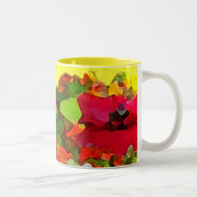 Tasse 2 Couleurs Couleurs de jardin gaies (Droit)