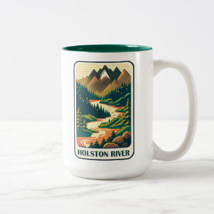 Tasse 2 Couleurs Couleurs de la rivière Holston Tennessee