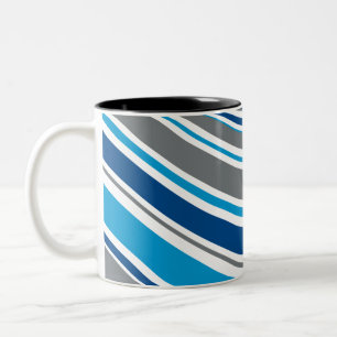 Tasse 2 Couleurs Couleurs de style rétro Vagues 